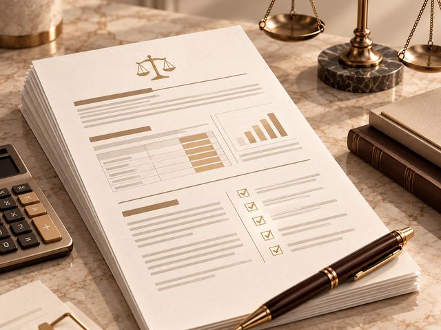 Relatório de cálculo com lista de critérios marcados